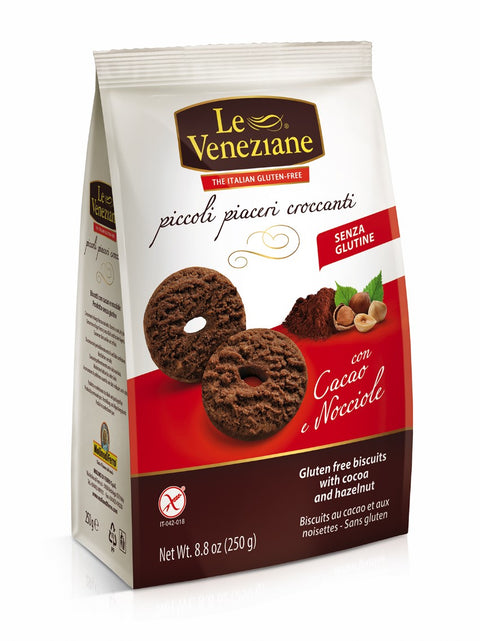 LE VENEZIANE Cocoa & Hazelnut Biscuits 250gr